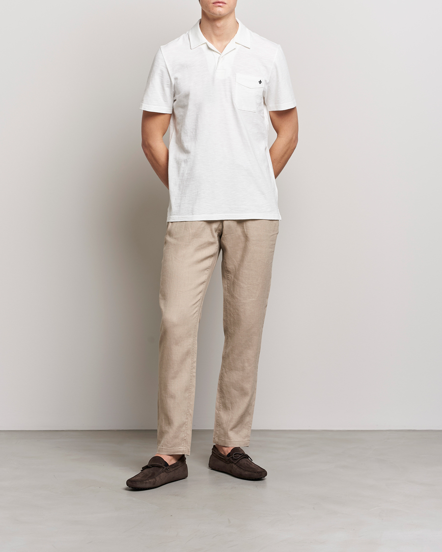 Herre | Polotrøjer | Morris | Clopton Cotton Blend Polo Off White