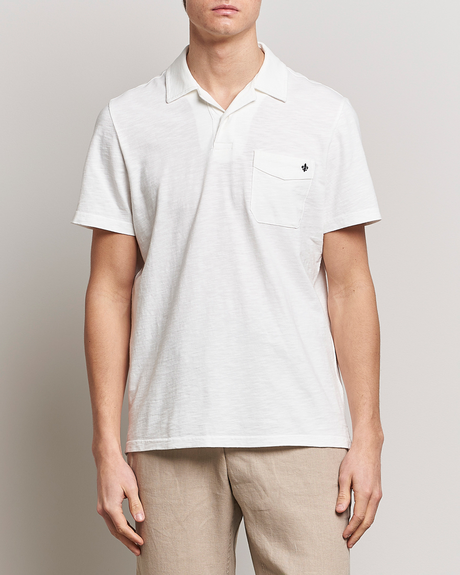 Herre | Polotrøjer | Morris | Clopton Cotton Blend Polo Off White