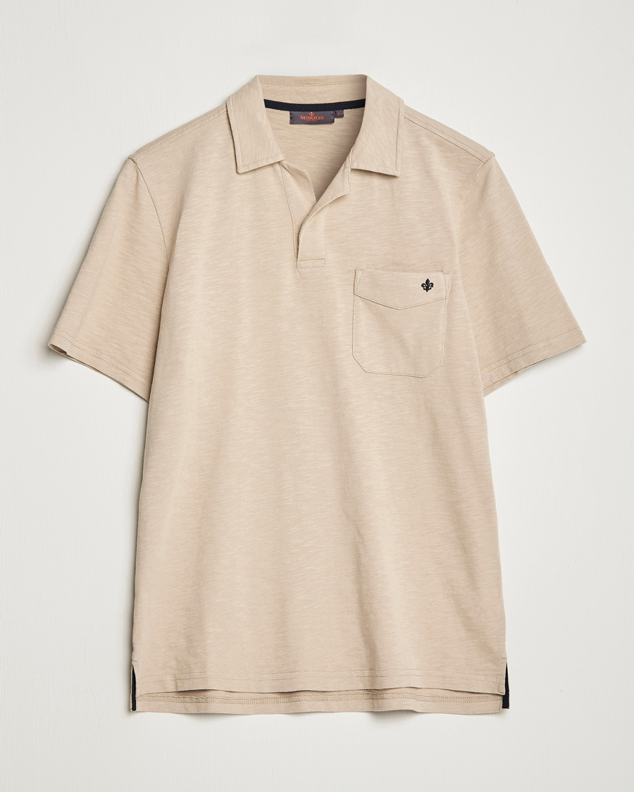 Herre | Polotrøjer | Morris | Clopton Cotton Blend Polo Khaki