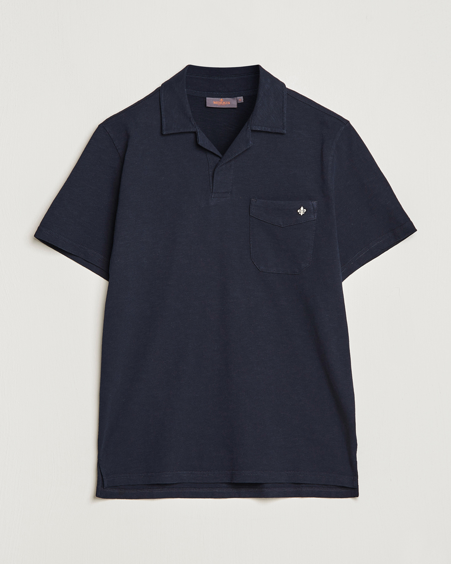 Herre | Polotrøjer | Morris | Clopton Cotton Blend Polo Old Blue