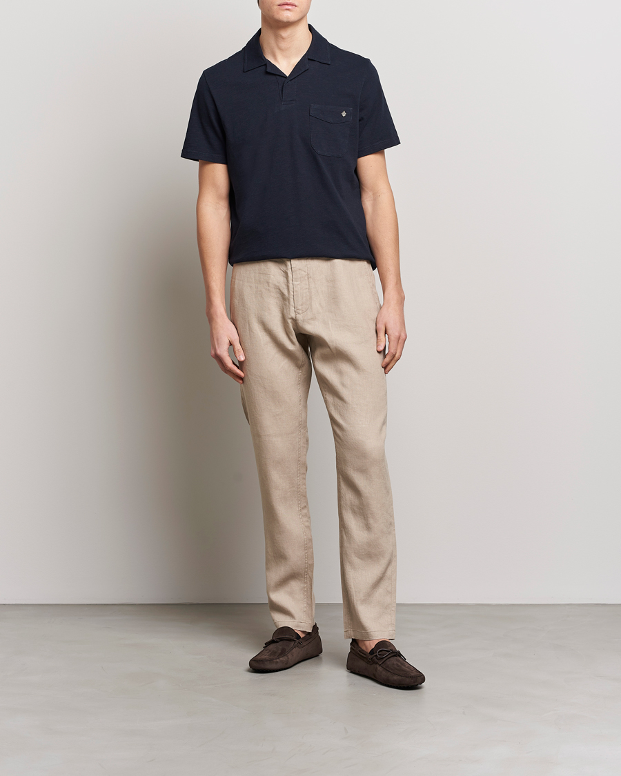 Herre | Polotrøjer | Morris | Clopton Cotton Blend Polo Old Blue
