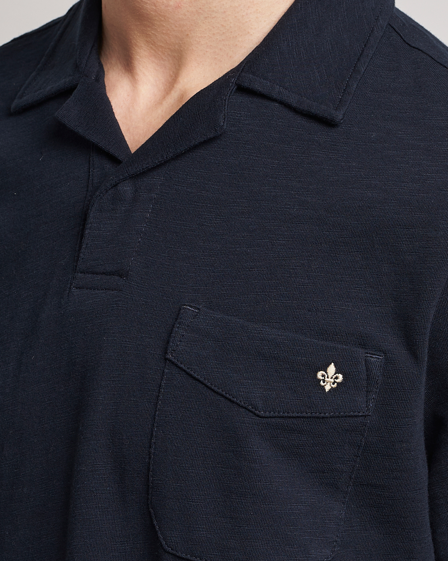 Herre | Polotrøjer | Morris | Clopton Cotton Blend Polo Old Blue