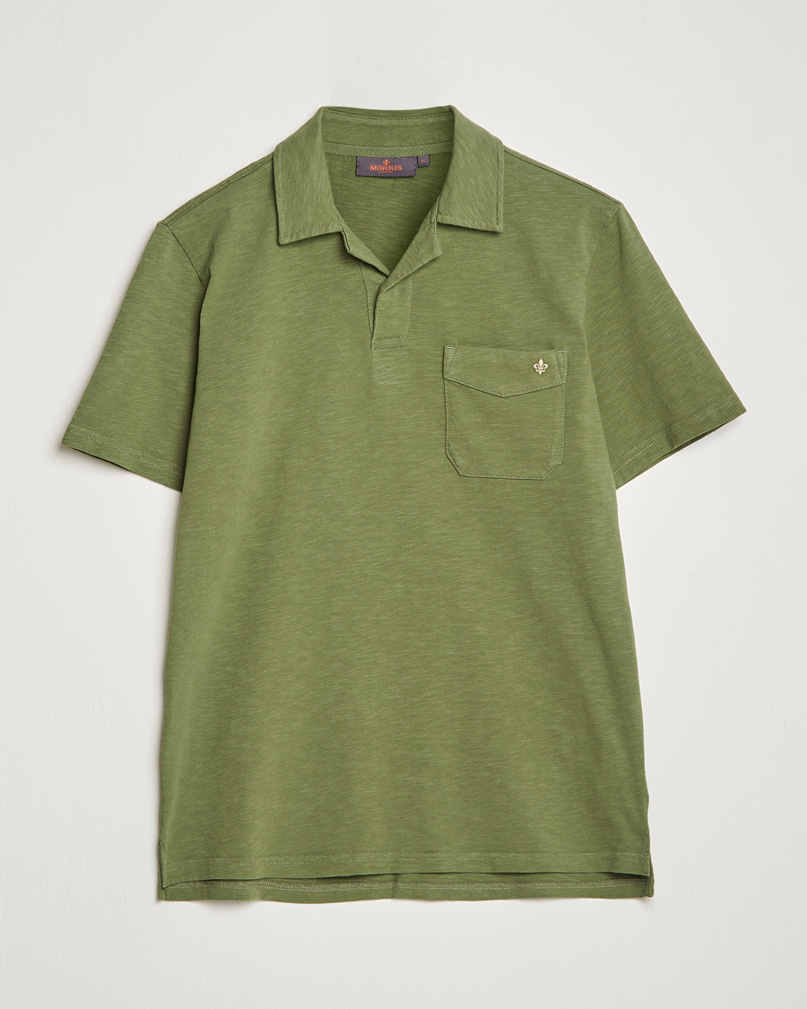 Herre | Polotrøjer | Morris | Clopton Cotton Blend Polo Sage Green