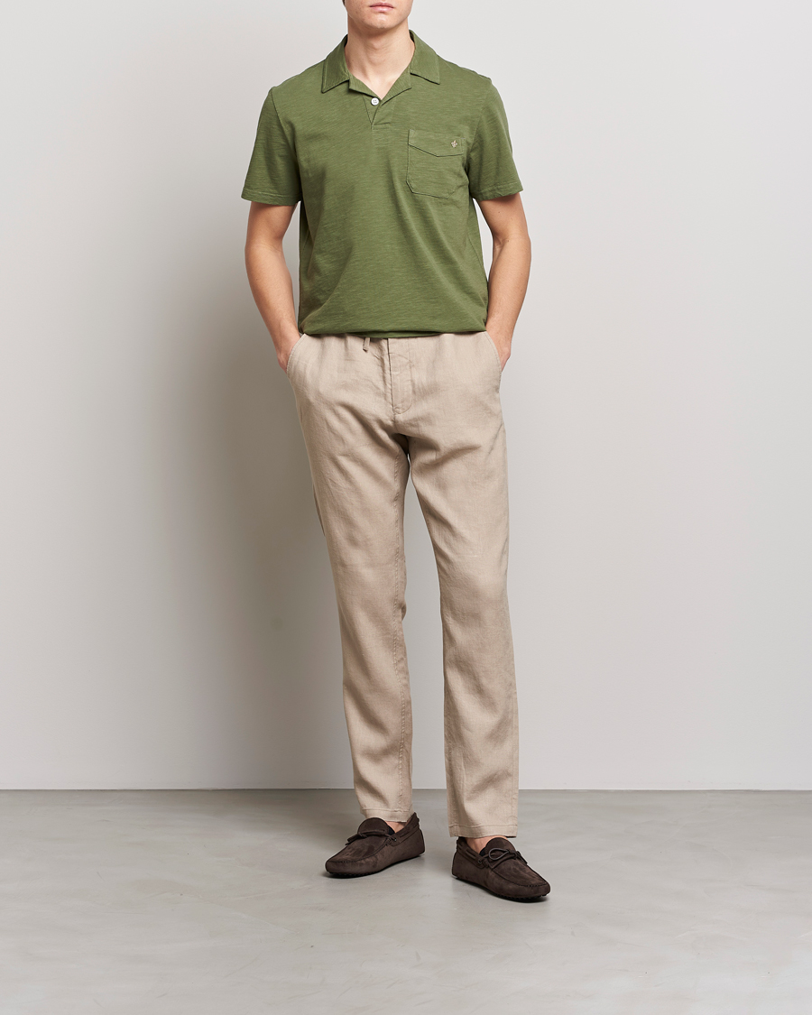 Herre | Polotrøjer | Morris | Clopton Cotton Blend Polo Sage Green