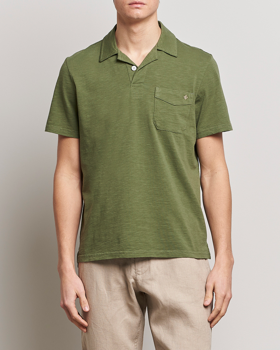 Herre | Polotrøjer | Morris | Clopton Cotton Blend Polo Sage Green