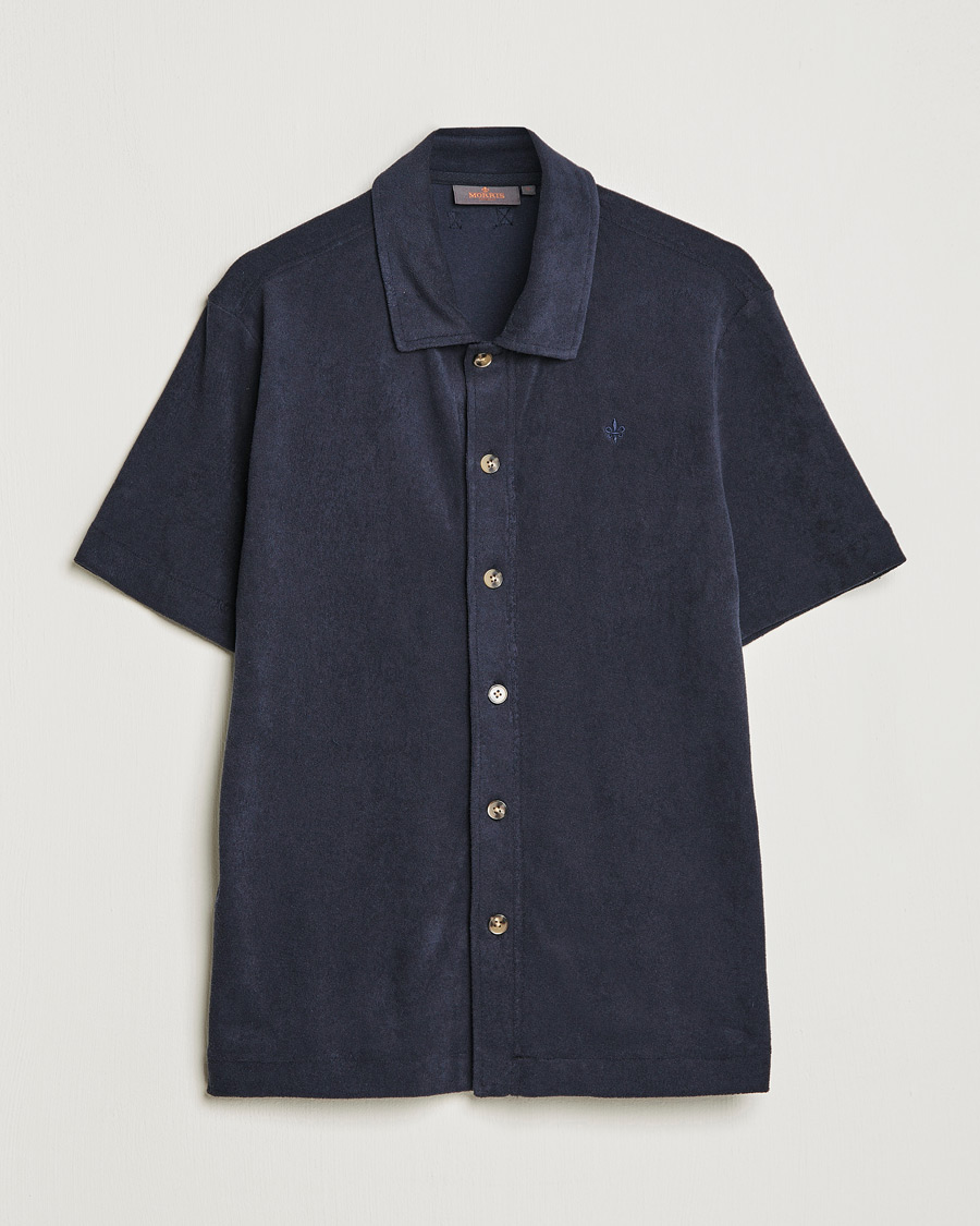 Herre | Skjorter | Morris | Hunter Terry Short Sleeve Shirt Old Blue