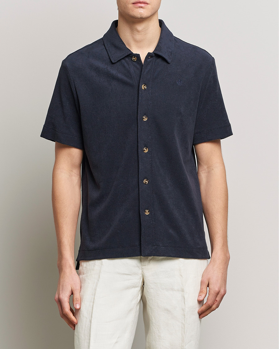 Herre | Skjorter | Morris | Hunter Terry Short Sleeve Shirt Old Blue