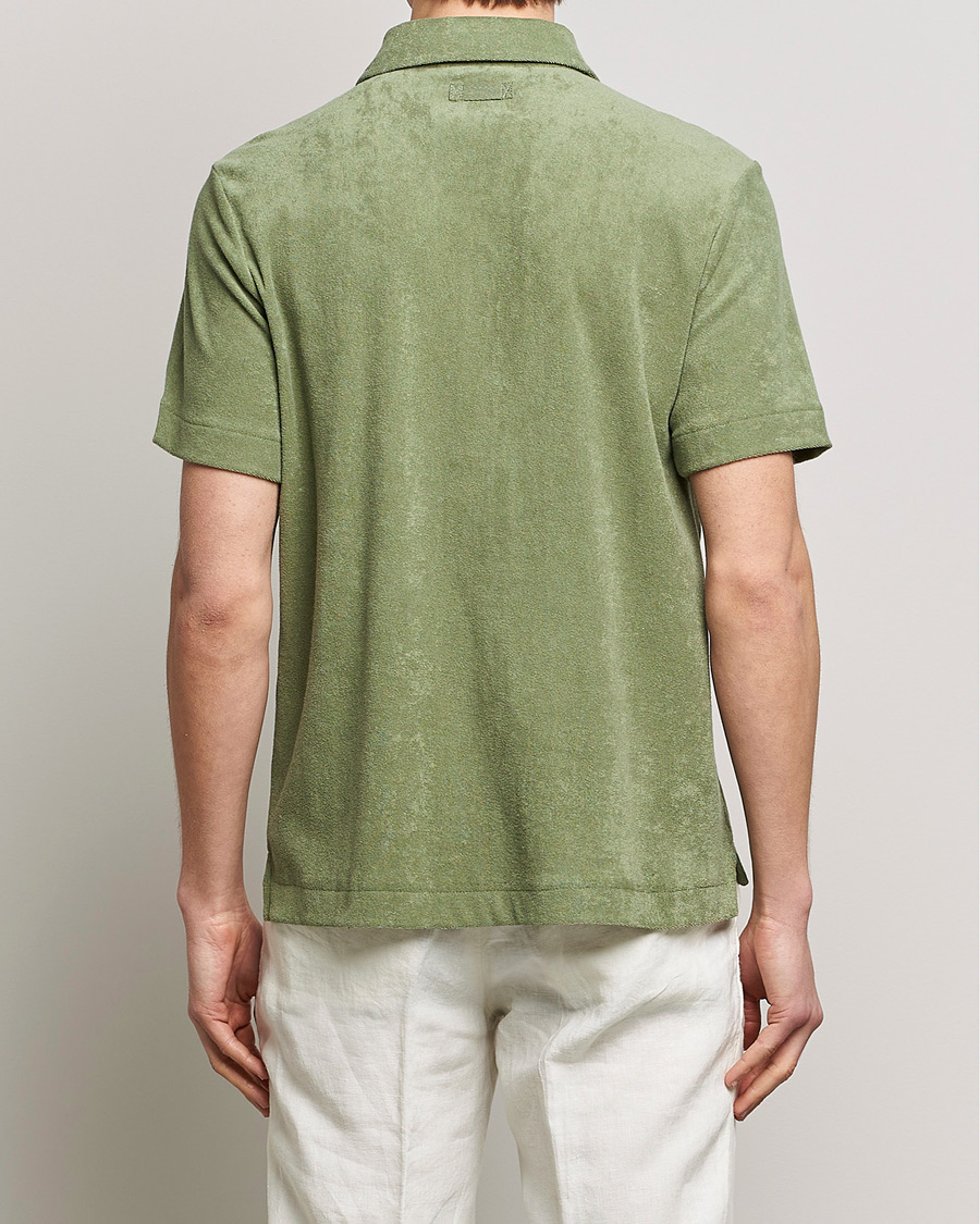 Herre | Skjorter | Morris | Hunter Terry Short Sleeve Shirt Sage Green