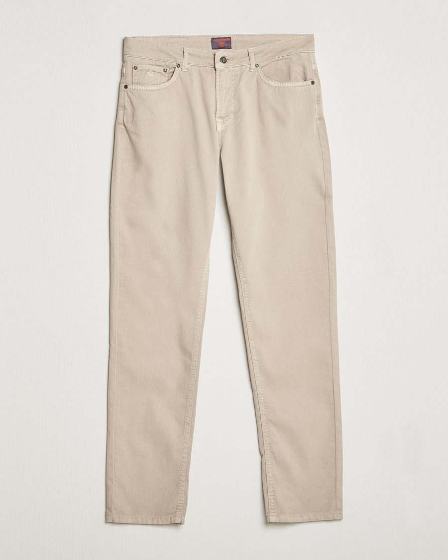 Herre | Bukser | Morris | James Structured 5-Pocket Trousers Khaki