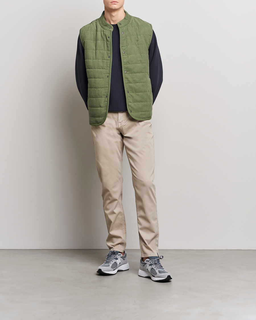 Herre | Bukser | Morris | James Structured 5-Pocket Trousers Khaki