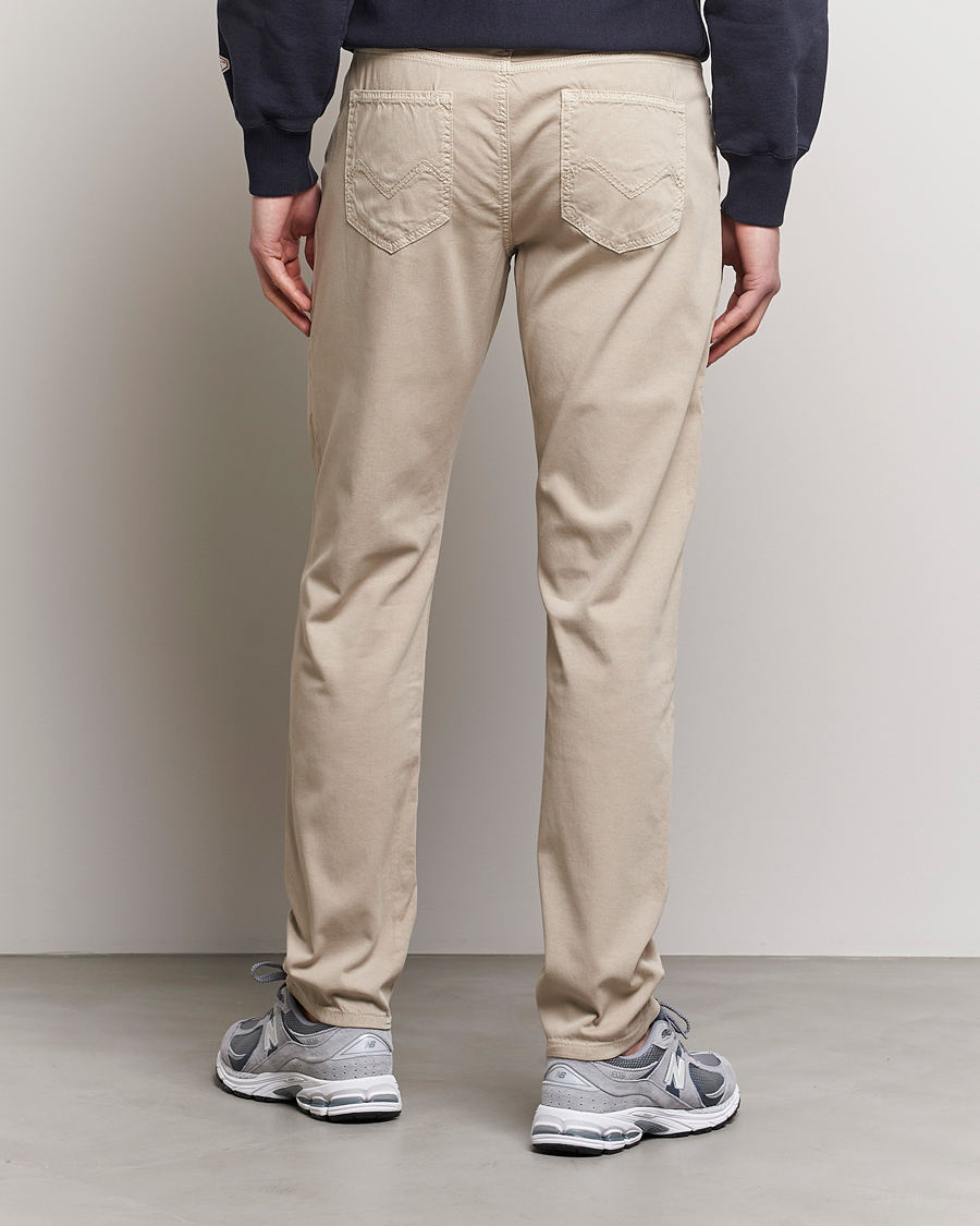 Herre | Bukser | Morris | James Structured 5-Pocket Trousers Khaki