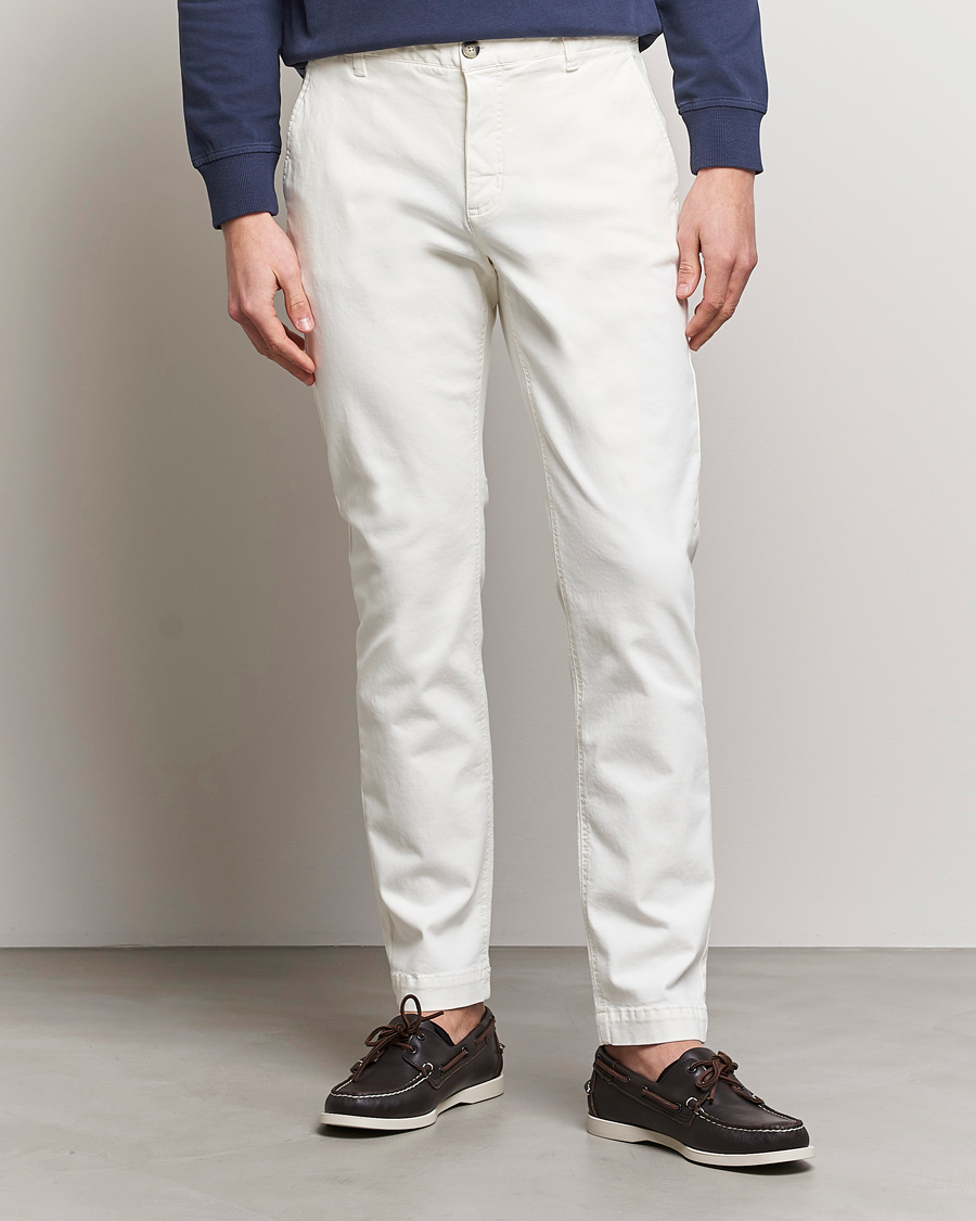 Herre | Bukser | Morris | Jeffrey Brushed Stretch Chino White