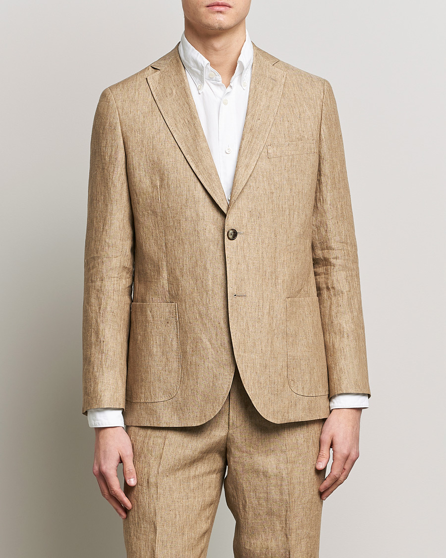 Herre |  | Morris | Archie Linen Suit Blazer Khaki