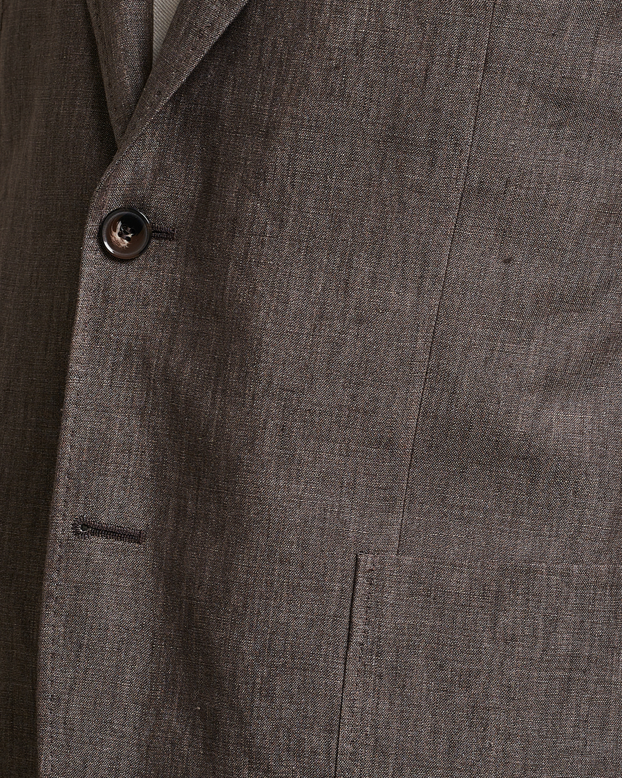 Herre | Blazere & jakker | Morris | Archie Linen Suit Blazer Brown