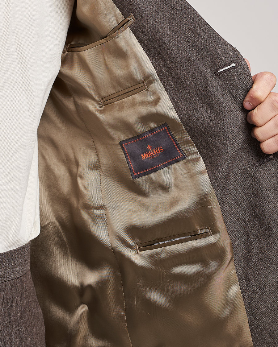 Herre | Blazere & jakker | Morris | Archie Linen Suit Blazer Brown