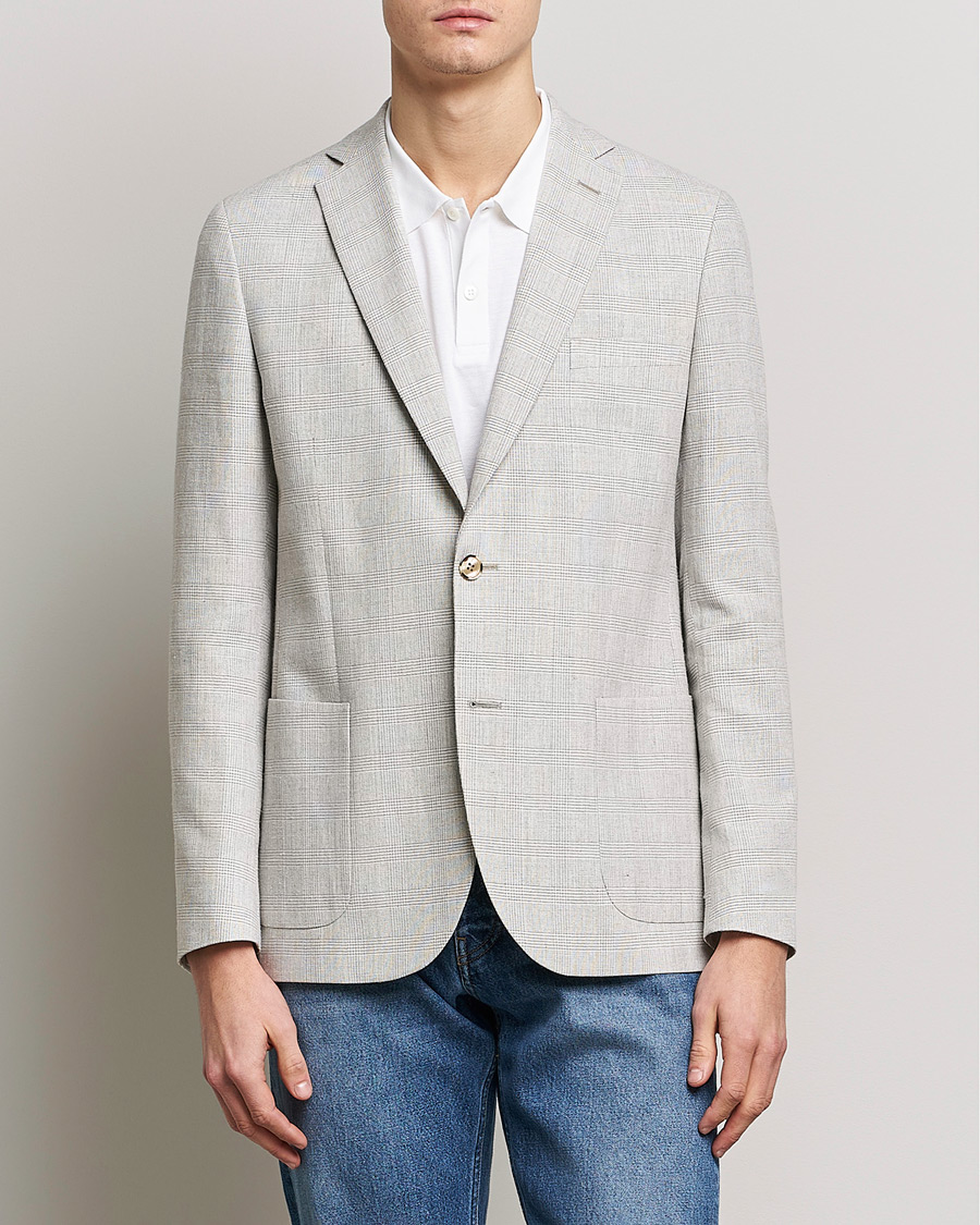 Herre |  | Morris | Archie Glencheck Cotton Blazer Khaki