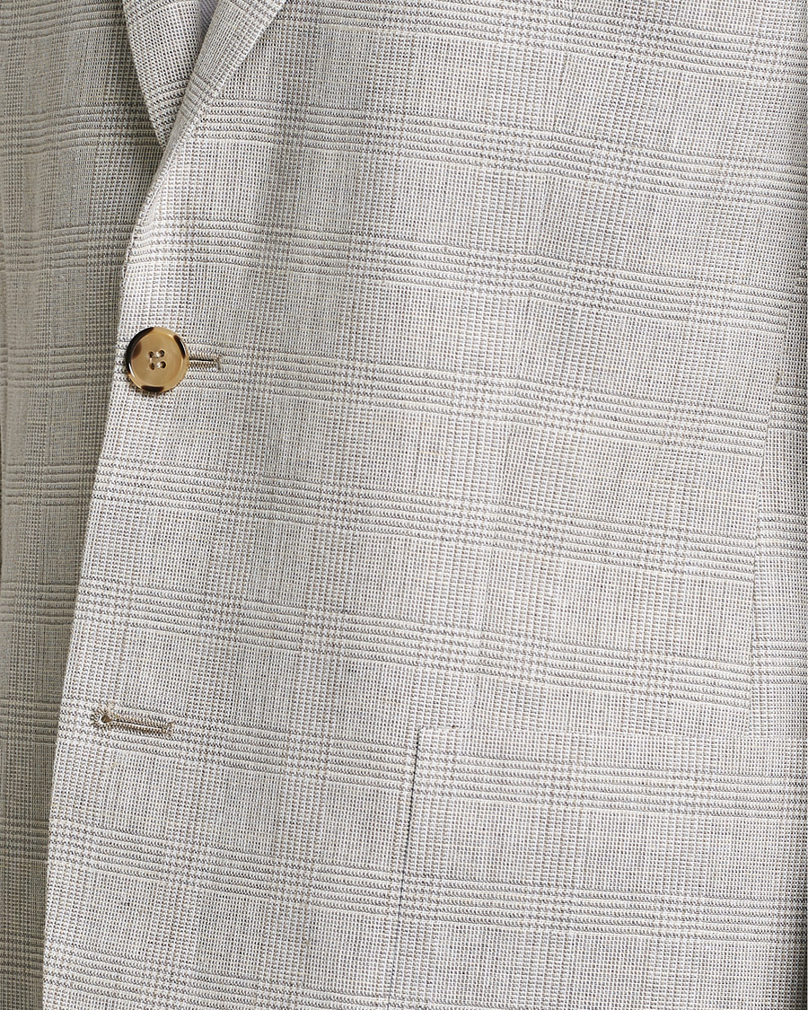 Herre | Blazere & jakker | Morris | Archie Glencheck Cotton Blazer Khaki