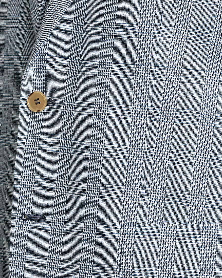Herre | Blazere & jakker | Morris | Archie Glencheck Cotton Blazer Blue