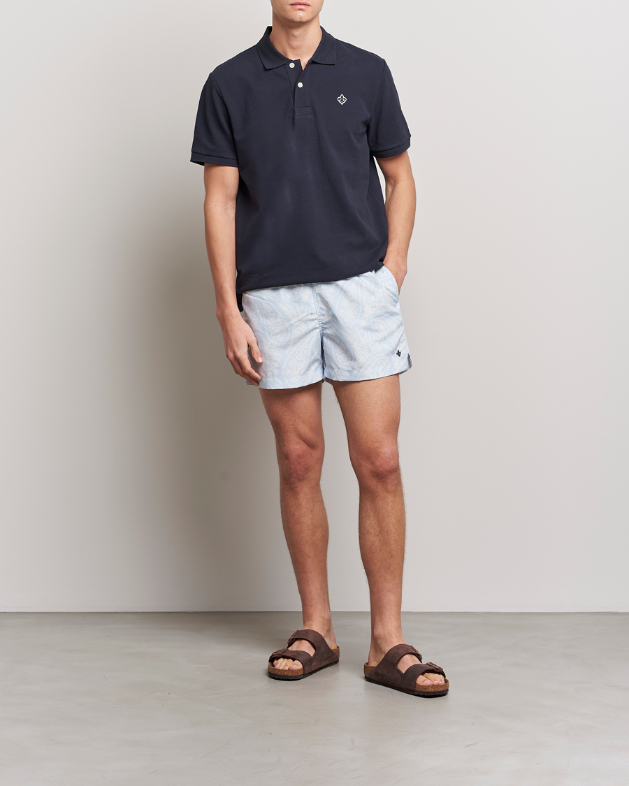 Herre | Badebukser | Morris | Paisley Bathing Trunks Light Blue