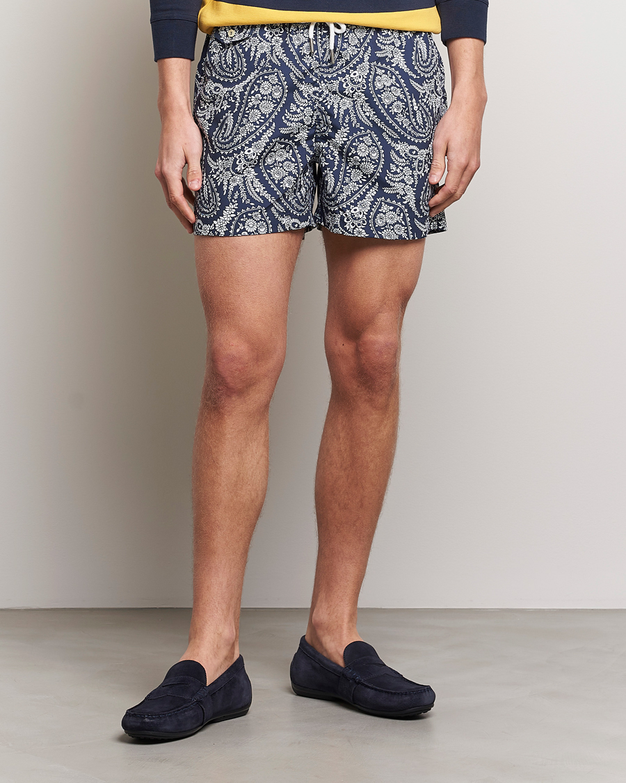 Herre | Badebukser | Morris | Paisley Bathing Trunks Navy