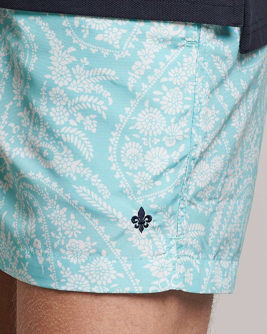 Herre | Badebukser | Morris | Paisley Bathing Trunks Turquoise