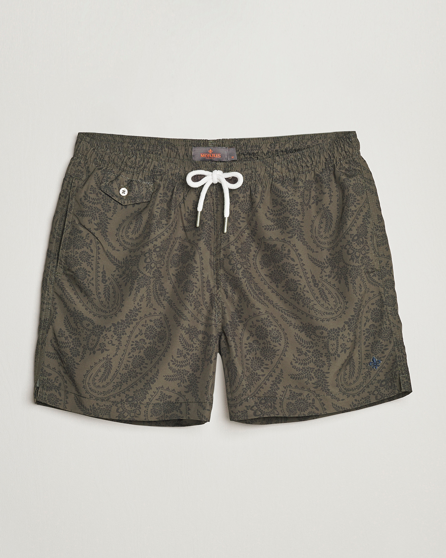 Herre | Badebukser | Morris | Paisley Bathing Trunks Olive