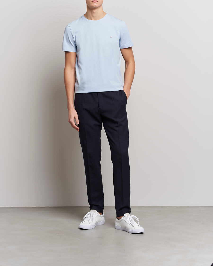 Herre | T-Shirts | Morris | James Cotton T-Shirt Light Blue
