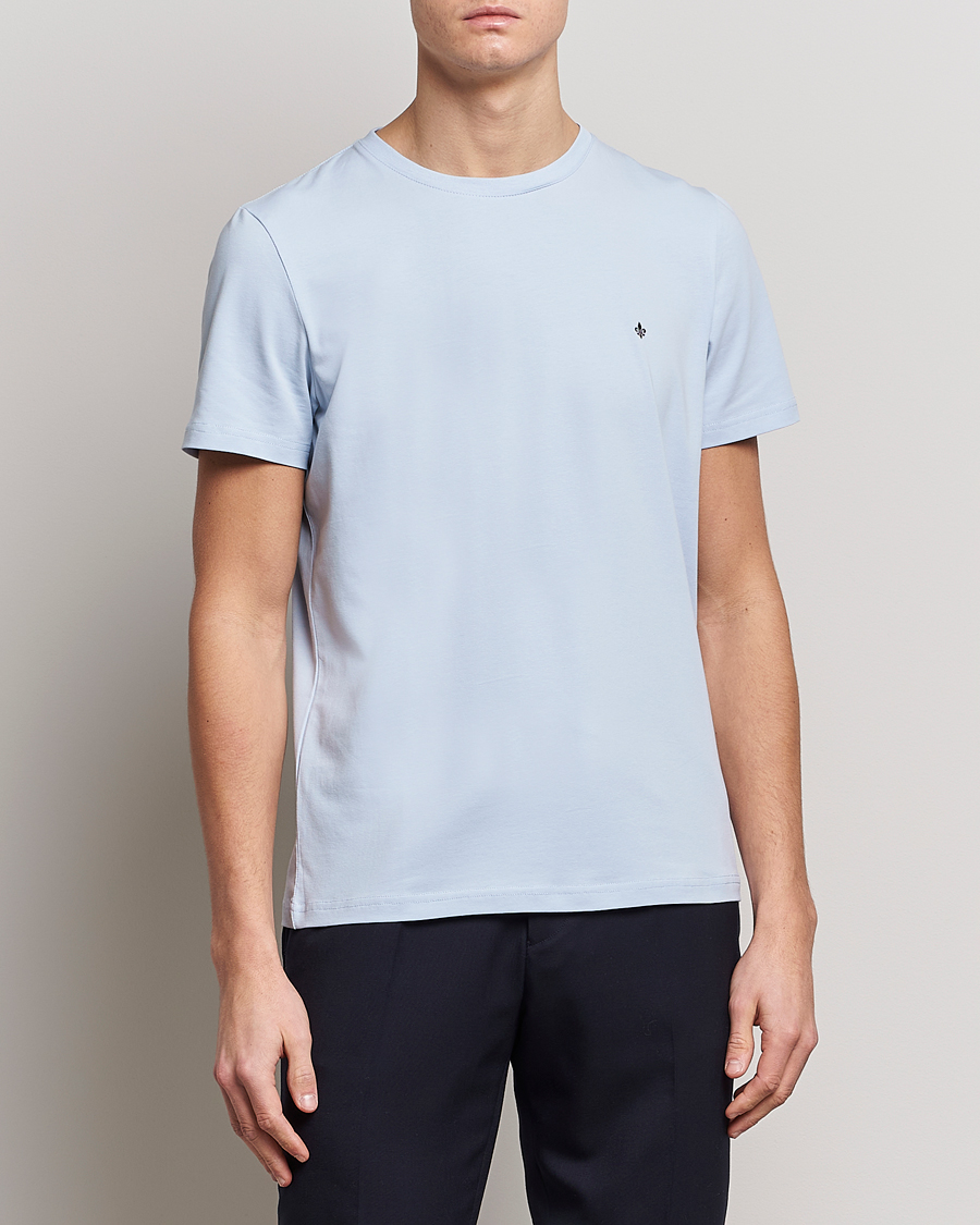 Herre | T-Shirts | Morris | James Cotton T-Shirt Light Blue