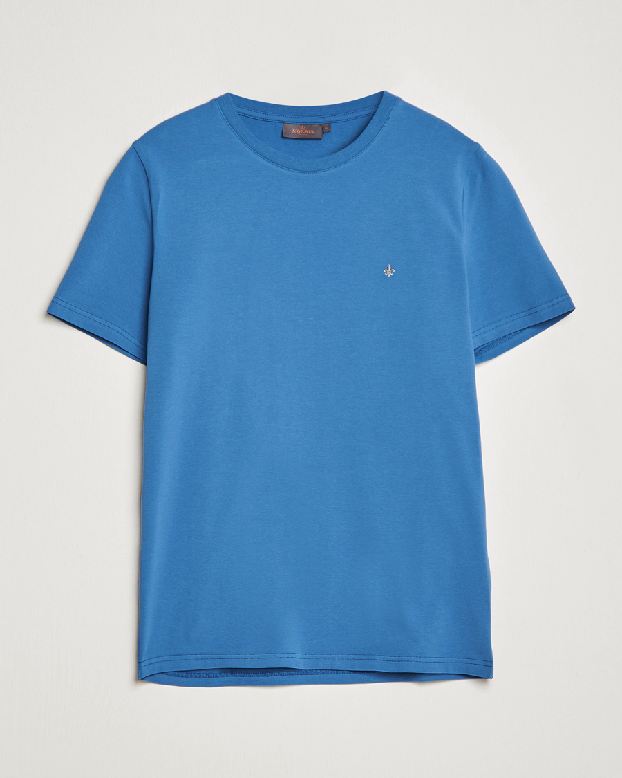 Herre | T-Shirts | Morris | James Cotton T-Shirt Blue