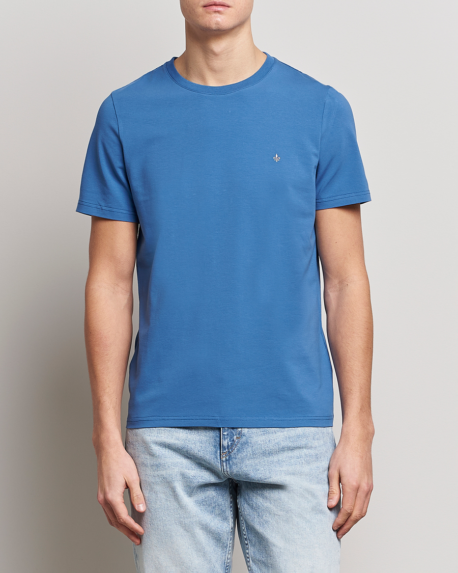 Herre | T-Shirts | Morris | James Cotton T-Shirt Blue