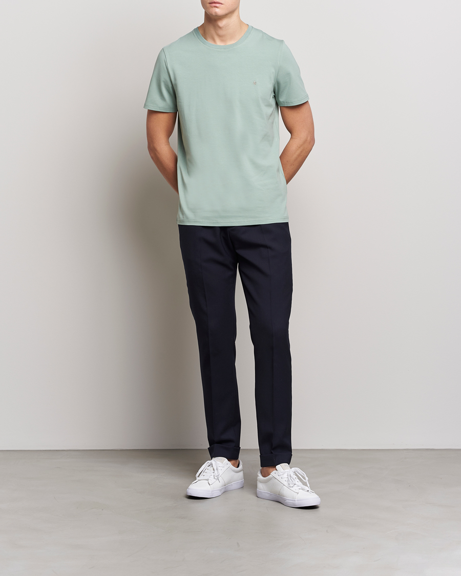 Herre | T-Shirts | Morris | James Cotton T-Shirt Green