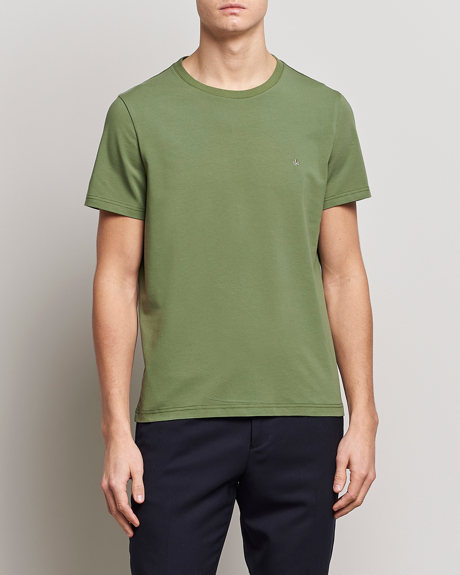 Herre | T-Shirts | Morris | James Cotton T-Shirt Dark Green