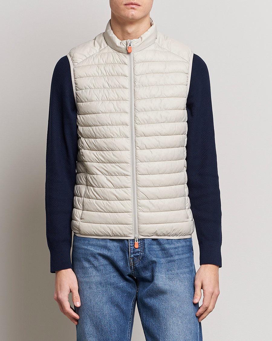 Herre | Veste | Save The Duck | Adamus Lightweight Padded Vest Rainy Beige