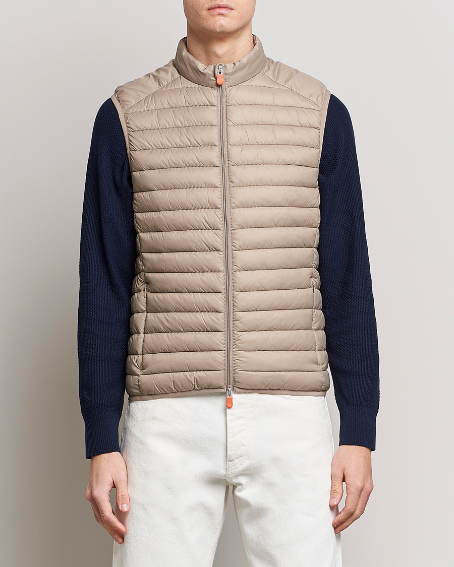Herre | Veste | Save The Duck | Adamus Lightweight Padded Vest Dune Beige