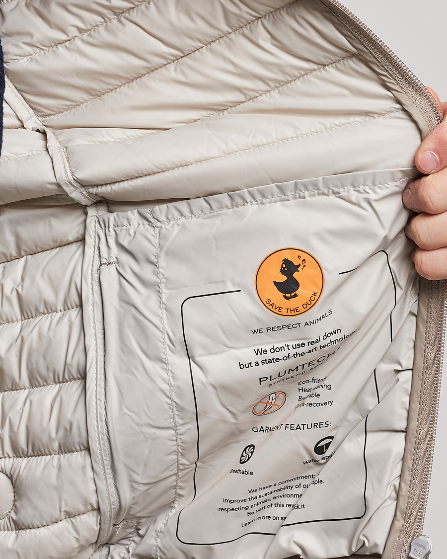 Herre | Veste | Save The Duck | Adamus Lightweight Padded Vest Dune Beige