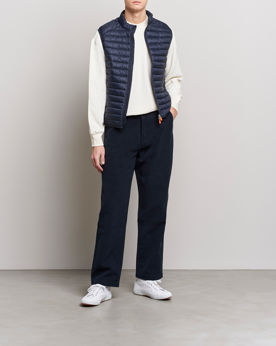 Herre | Veste | Save The Duck | Adamus Lightweight Padded Vest Blue Black