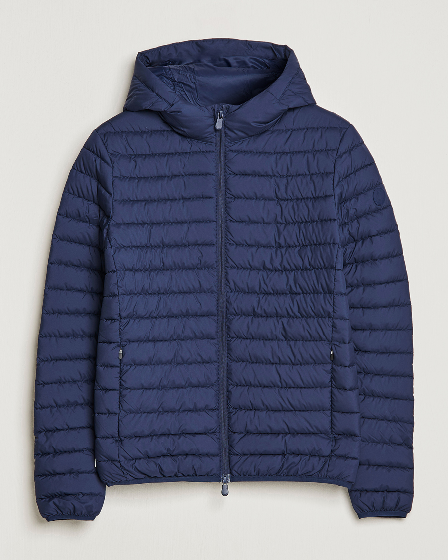 Herre | Jakker | Save The Duck | Luke Lightweight Matt Padded Hood Jacket Navy Blue