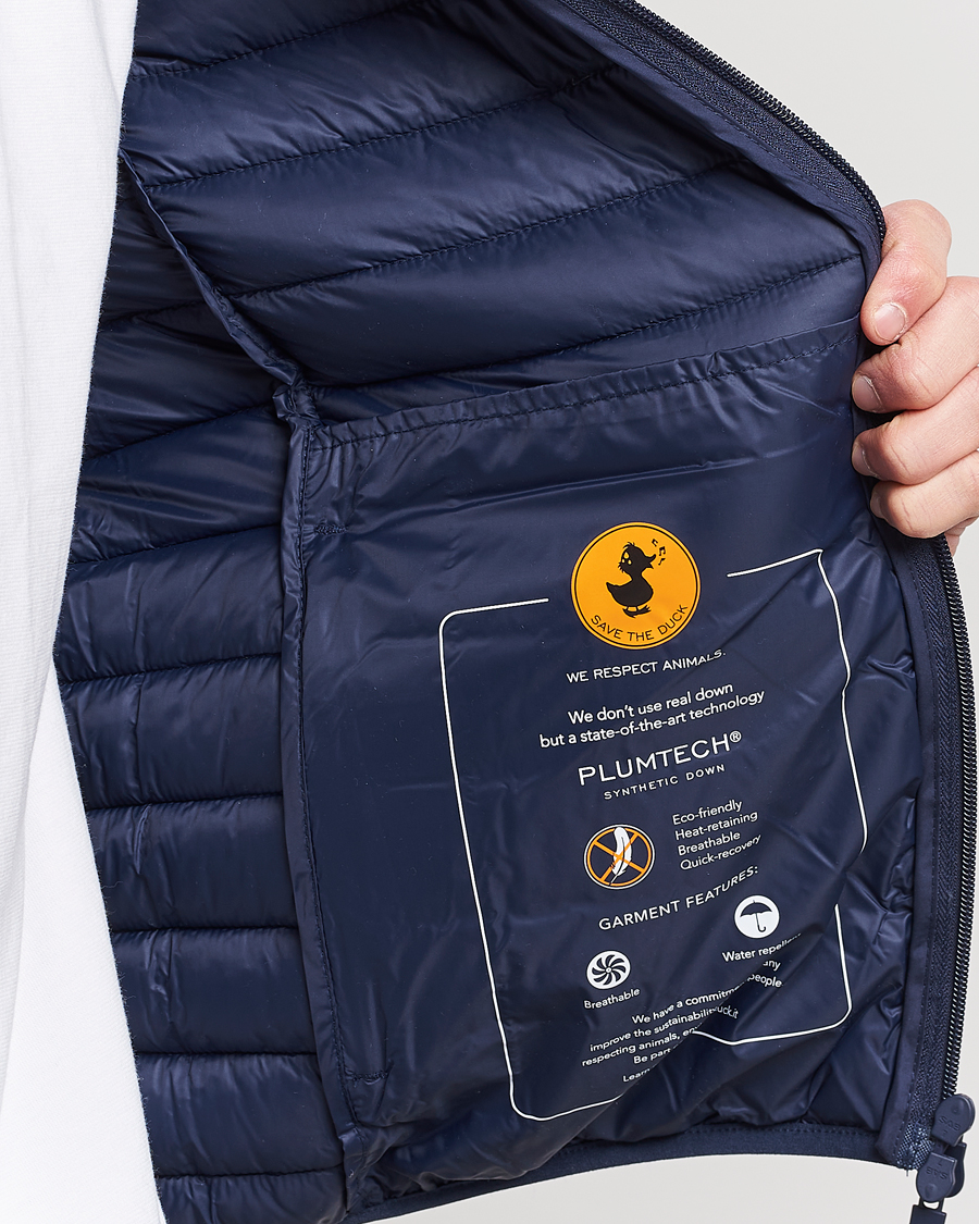 Herre | Jakker | Save The Duck | Luke Lightweight Matt Padded Hood Jacket Navy Blue