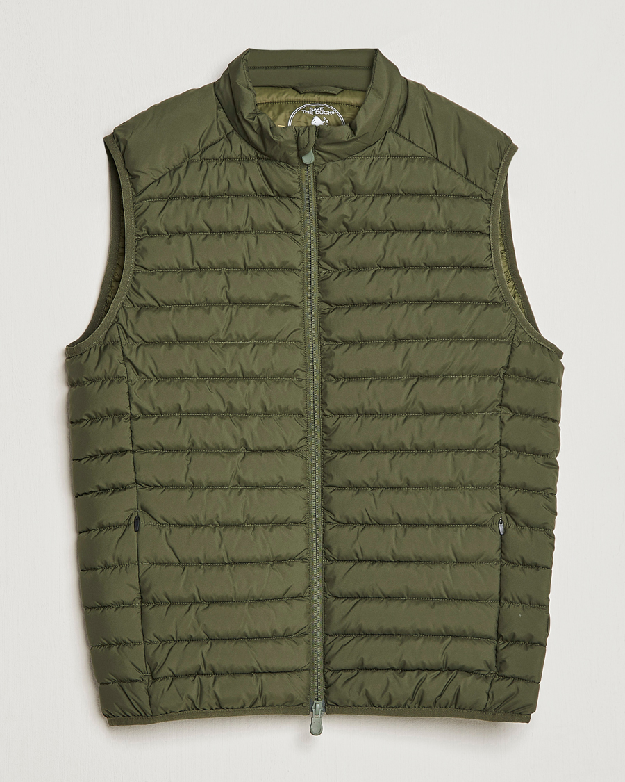 Herre | Veste | Save The Duck | Leonard Lightweight Matt Padded Vest Dusty Olive