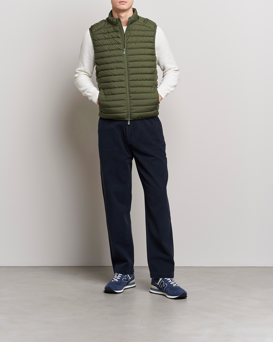 Herre | Veste | Save The Duck | Leonard Lightweight Matt Padded Vest Dusty Olive