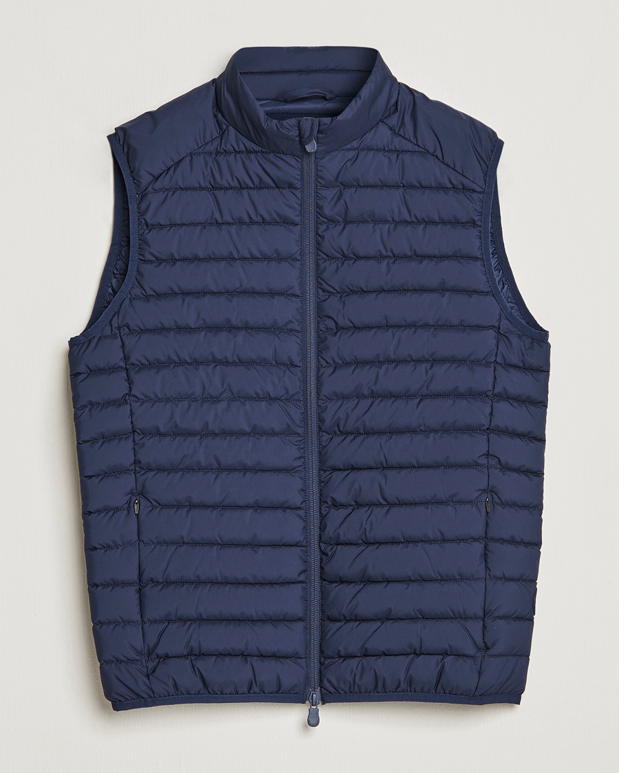 Herre | Veste | Save The Duck | Leonard Lightweight Matt Padded Vest Navy Blue