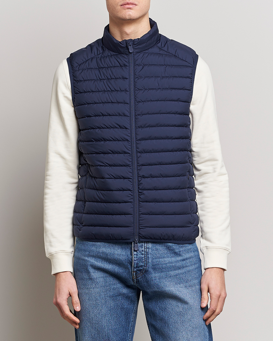 Herre | Veste | Save The Duck | Leonard Lightweight Matt Padded Vest Navy Blue