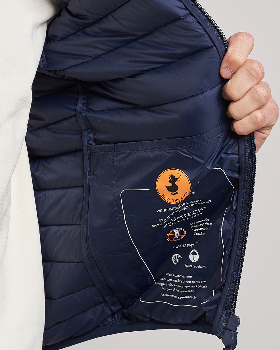 Herre | Veste | Save The Duck | Leonard Lightweight Matt Padded Vest Navy Blue