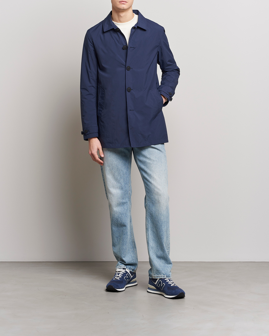 Herre | Jakker | Save The Duck | Hamilton Recycled Nylon Coat Navy Blue