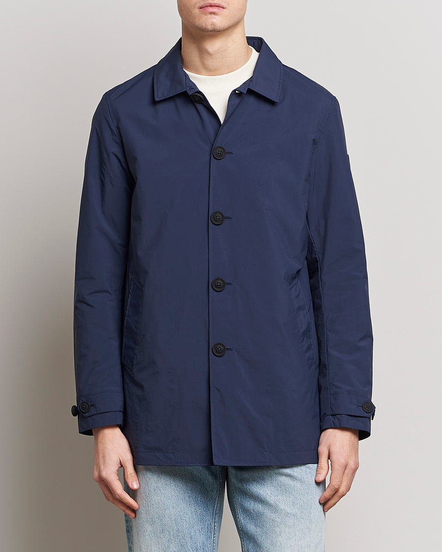 Herre | Frakker | Save The Duck | Hamilton Recycled Nylon Coat Navy Blue