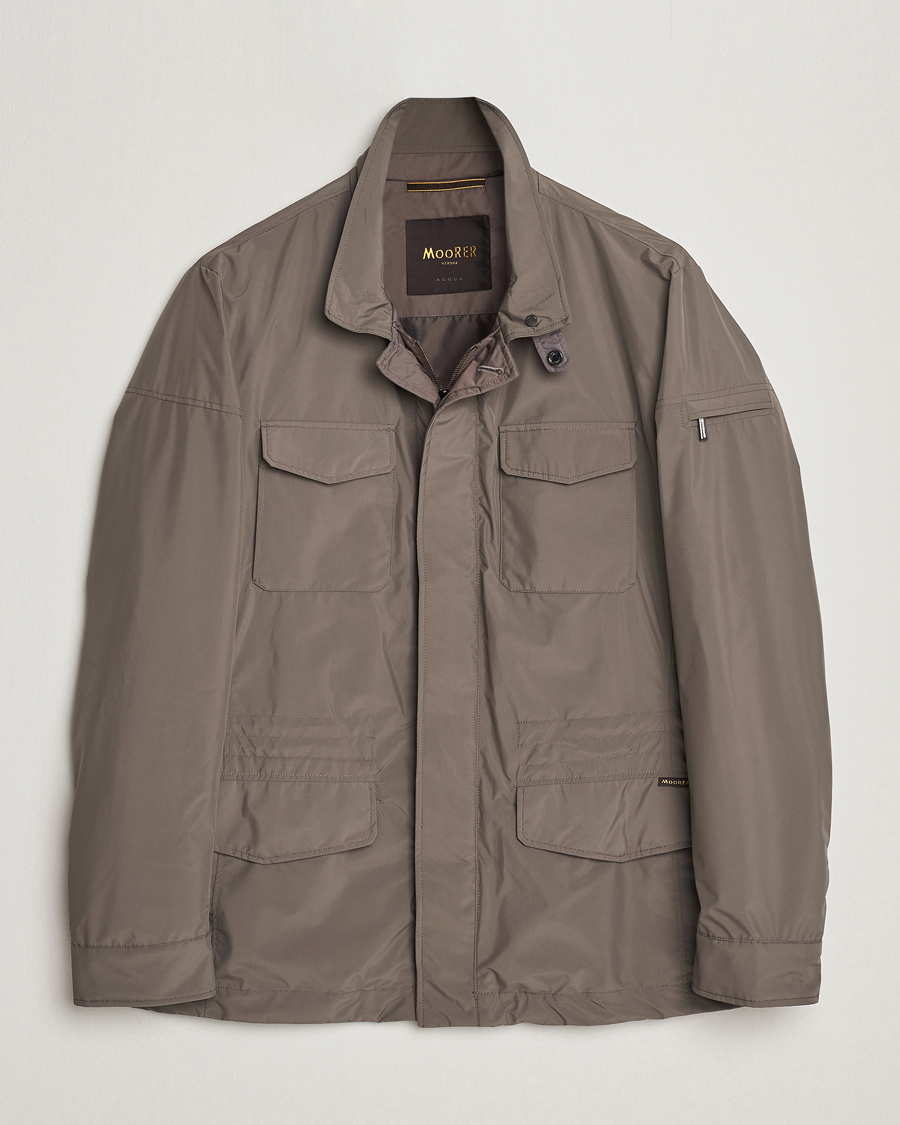 Decode Barber Blank MooRER Waterproof Nylon Field Jacket Brown - CareOfCarl.dk