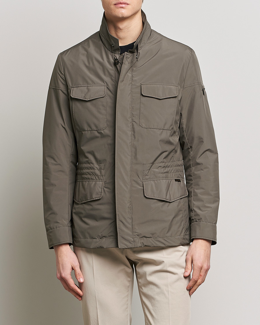 Herre |  | MooRER | Waterproof Nylon Field Jacket Brown