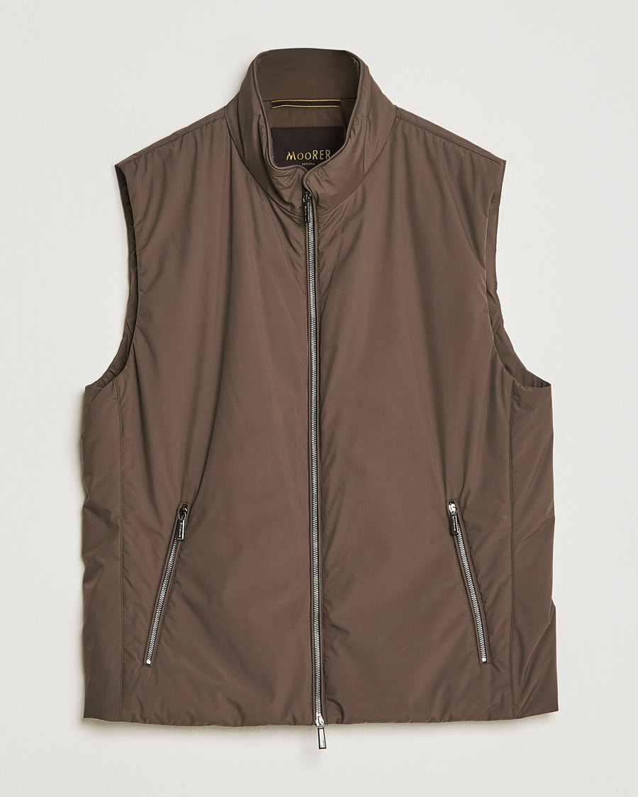 Herre | Veste | MooRER | Senio Padded Vest Brown