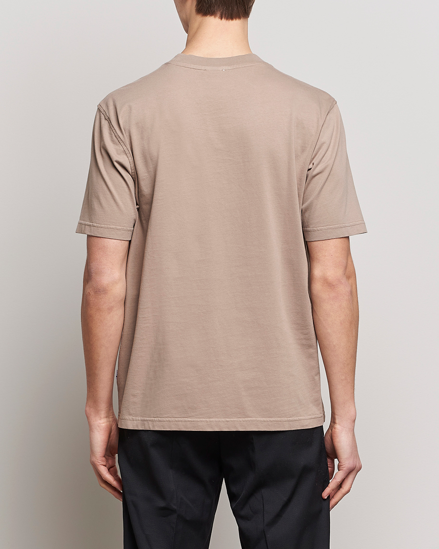 Herre | T-Shirts | NN07 | Adam Pima Crew Neck T-Shirt Greige