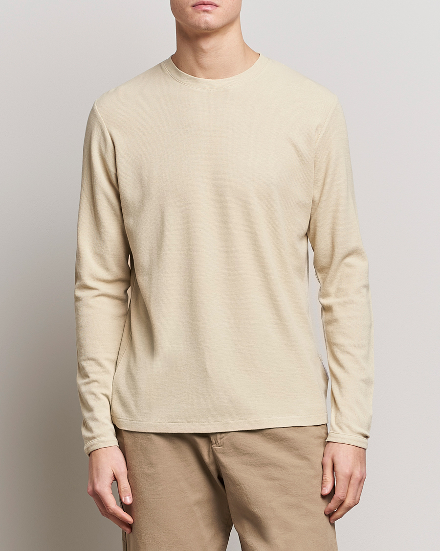Herre | Pullovers med rund hals | NN07 | Clive Knitted Sweater Ecru